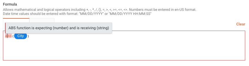 Error detection in Standardized Syntax Mode